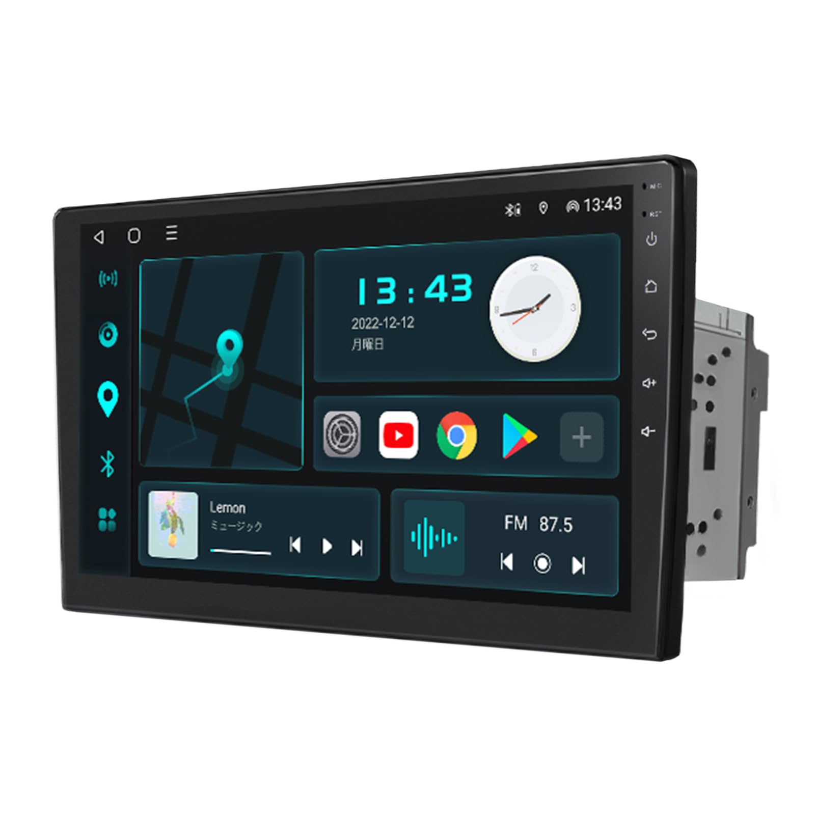 EONON ディスプレイオーディオ カーナビ 2DIN Androidカーオーディオ アンドロイドナビ ワイヤレスCarplay ワイヤレスAndroidAuto対応 10インチ QLED タッチスクリーン 2G+32G 8コア 1280*720 右ハンドル対応 日本専用 HDMI入力対応 ワイドFM/AM東芝TCB001アンプ内蔵 HDMI入力(GA2193SE)